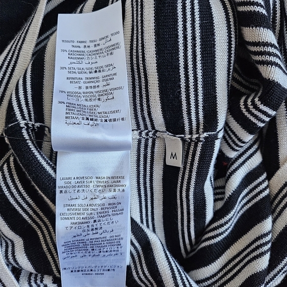 New GUCCI Authentic Blind For Love Cashmere Striped Sweater 2018 Collection NWT - Picture 16 of 17
